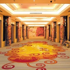中国 宴会厅酒店客房尼龙环桩地毯卷 制造商