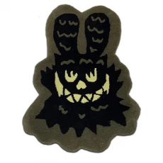中国 Custom Logo Doormat Decorative Handmade Rug メーカー