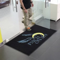 China Printed Dust Control Advertising Logo Mat with High Quality manufacturer