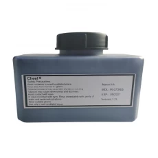 porcelana Tinta de impresión de secado rápido IR-073RG Fluorescencia azul bajo luz UV para Domino fabricante