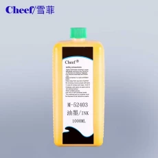 Çin Rottweil sürekli mürekkep püskürtmeli yazıcı için yüksek kaliteli sarı mürekkep M-52403 üretici firma