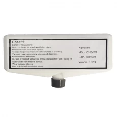 porcelana Tinta de codificación industrial IC-254WT tinta blanca de secado rápido para Domino fabricante