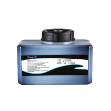 China Tinta de impressão a jato de tinta de secagem rápida IR-299BK pode ser impresso em spray de metal para a Domino fabricante