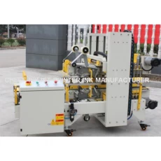 China Inkjet printer peripheral equipment Semi-automatic corner sealing machine CF-HPG-50L manufacturer