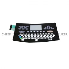 China Inkjet printer spare parts A series large screen English Keyboard cover film 36676 for Domino inkjet printer manufacturer