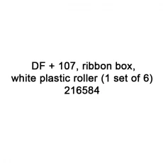 China TTO spare parts DF + 107 ribbon box white plastic roller 216584 for Videojet TTO printer manufacturer