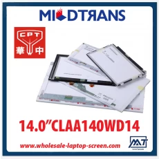 China 14.0 "CPT WLED-Hintergrundbeleuchtung LED-Bildschirm Notebook CLAA140WD14 1366 × 768 Hersteller