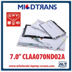 Chine 7,0 "CPT WLED portable pc de rétroéclairage LCD TFT CLAA070ND02A 1024 × 600 cd / m2 350 C / R 700: 1 fabricant