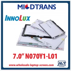 중국 7.0" Innolux CCFL backlight laptops LCD panel N070Y1-L01 800×480 cd/m2 250 C/R 400:1  제조업체