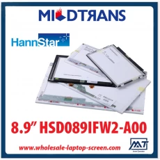 China 8.9 "pc HannStar WLED notebook retroiluminação LED exibir HSD089IFW2-A00 1024 × 600 cd / m2 a 200 C / R 500: 1 fabricante