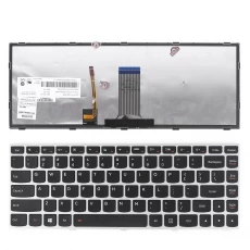 China US New Replacement Keyboard For Lenovo G40-30 G40-45 G40-70 G40-70M G40-80 G41-35 E41-80 Laptop Silver Frame with Backlit manufacturer