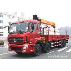China Brand new Dongfeng 16ton 8x4 telescopic boom truck mounted crane truck with crane  for sale manufacturer