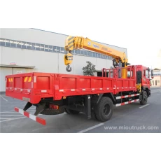 중국 dongfeng 4x2 포 좌 트럭 거치 된 기중 기 4 단면도 붐 12 톤 xcmg 중국 공급자 판매 제조업체