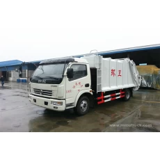 China Dongfeng pequeno compactador caminhão novo design 4x2 caminhão de lixo pequeno caminhão de lixo fabricante