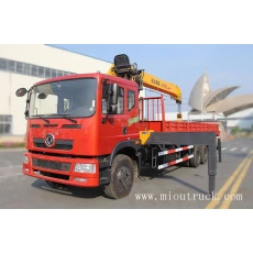 China Dongfeng xcmg 12t 6 * 4 reta braço caminhão guindaste preço de fábrica fabricante