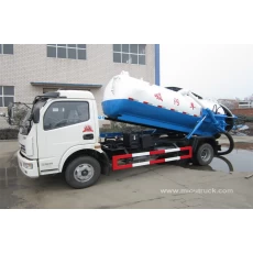 China Mengeluarkan tawaran Dongfeng 4x2 tangki vakum kumbahan trak sedutan pengilang