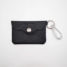 中国 黑色皮革零钱包-Dollaro皮革零钱包-小巧的硬币袋 制造商