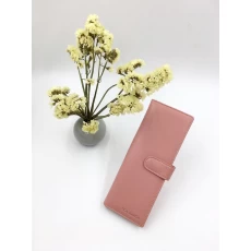 China Men's Wallets & Keyrings-Pink leather card holder-personalized card holder for woman manufacturer