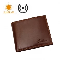 Chiny Moda RFID producent skórzany portfel, mody mężczyzna RFID Portfel skórzany producentów, moda RFID mężczyzn producent skórzany portfel producent