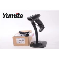 China YT-760B semi-automatic handfree barcode scanner reader with laser rugged stand and USB cable manufacturer