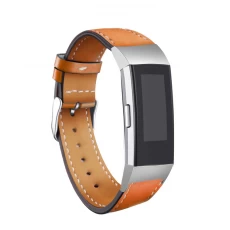 China CBFC05 Colorful Printed Genuine Leather Band Replacement Strap For Fitbit Charge 3 manufacturer
