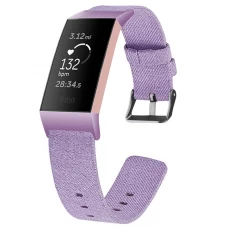 China CBFC06 Fabric Canvas Replacement Wrist Watch Band For Fitbit Charge 3 manufacturer