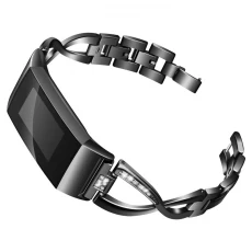 الصين CBFC12 Trendybay الأزياء والمجوهرات X لينك الفولاذ المقاوم للصدأ المعادن رباط المعصم ل Fitbit Charge 3 الصانع