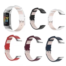 China CBFC5-08 Frauen Männer Ersatz Armband PU Leder Uhrenband für Fitbit Ladung 5 Band Hersteller