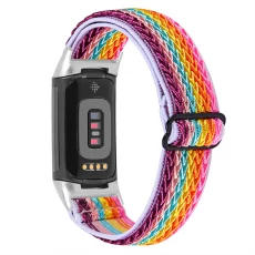 China CBFC5-12 Verstelbare elastische gevlochten Solo Loop Nylon Watch Band voor Fitbit Charge 5 fabrikant
