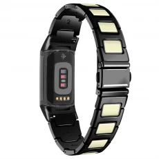 porcelana CBFC5-23 Banda de pulsera de reloj de metal de corchete plegable para FitBit Care 5 Smart Watch fabricante