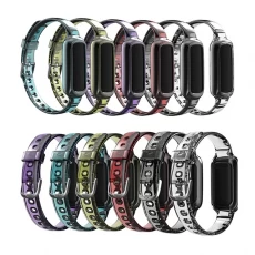 China CBFL01 Premium Soft TPU Polsband Clear Band voor Fitbit Luxe riem met ruige beschermhoes fabrikant
