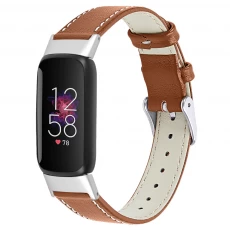 Çin CBFL05 Fabrika Doğrudan Baskı Desen Deri Saat Bantları Fitbit Luxe Watchband için üretici firma