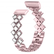 China CBFV02 Luxury Diamond Bracelet Stainless Steel Watch Strap For Fitbit Versa 3 Sense manufacturer