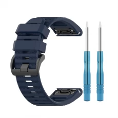 China CBGM64 26mm Silicone Watch Band For Garmin Fenix 7X/6X /6X Pro/5X/5X Puls/3/3 HR manufacturer
