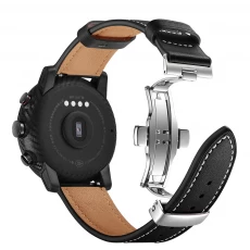 Chiny CBHA1002 Trendybay Butterfly Buckle Skórzany pasek na rękę Pasek na zegarek Apple Watch Series 4 3 2 1 producent
