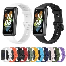 Çin Huawei Band 7 Smartwatch için CBHB7-01 Spor Silikon Saat Kayışı üretici firma