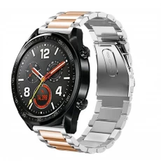 porcelana CBHW24 Banda de reloj de acero inoxidable de cadena de 3 enlaces para reloj de Huawei GT fabricante