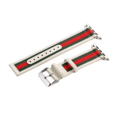 porcelana CBIW1010 Correa de reloj de repuesto de cuero genuino de nylon para Apple Watch fabricante