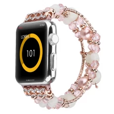Chine CBIW1052 Bracelet élastique avec bracelet en perles de bijoux lumineux à la mode pour iWatch fabricant
