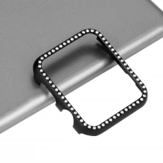 China CBIW138 Glanzende strass metalen bumper beschermhoes voor Apple Watch fabrikant