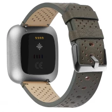 China CBIW139 Ademende lederen horlogeband voor Apple Watch fabrikant