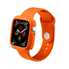 China CBIW228 Sport Bracelet Rubber Strap  Silicone Watch Band For Apple Watch Series 6 5 4 3 2 1 SE With Case manufacturer