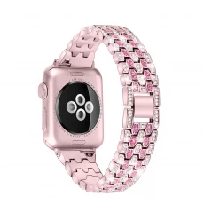 Chine CBIW233 Bracelet de montre-bracelet de remplacement en métal diamant Bling pour Apple Watch fabricant