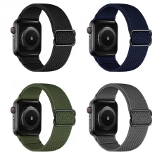 China CBIW251 New Adjustable Strachy Elastics Nylon Watch Strap For Apple Watch Band 38mm 40mm 42mm 44mm For iWatch Series 6 5 4 3 2 1 SE manufacturer