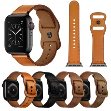 China CBIW263 Top Grain Genuine Leather Watchband For Apple Watch Ultra Series 8 7 SE 6 5 4 3 manufacturer