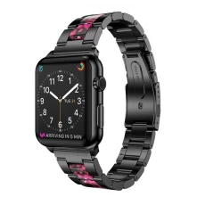porcelana CBIW38 Banda de reloj de acero inoxidable de acetato de 3 enlaces para reloj de Apple fabricante