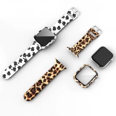 China CBIW403 Printing Patterned Silicone Strap Replacement Wristbands For Apple Watch Series 6/5/4/3/2/se manufacturer