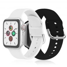 porcelana CBIW412 Precio al por mayor Banda de reloj de reloj de goma de lujo de la banda de silicona para la banda de reloj de silicona de Apple fabricante