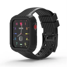 China CBIW466 voor Apple Horloge Siliconen Band met beschermhoes voor Iwatch-serie 5 6 40 mm 44mm fabrikant