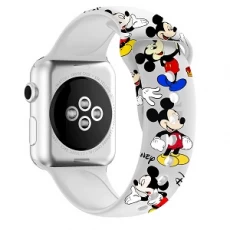 porcelana CBIW49 Bandas de reloj de silicona impresas personalizadas para Apple iWatch Series 5 4 3 2 1 fabricante